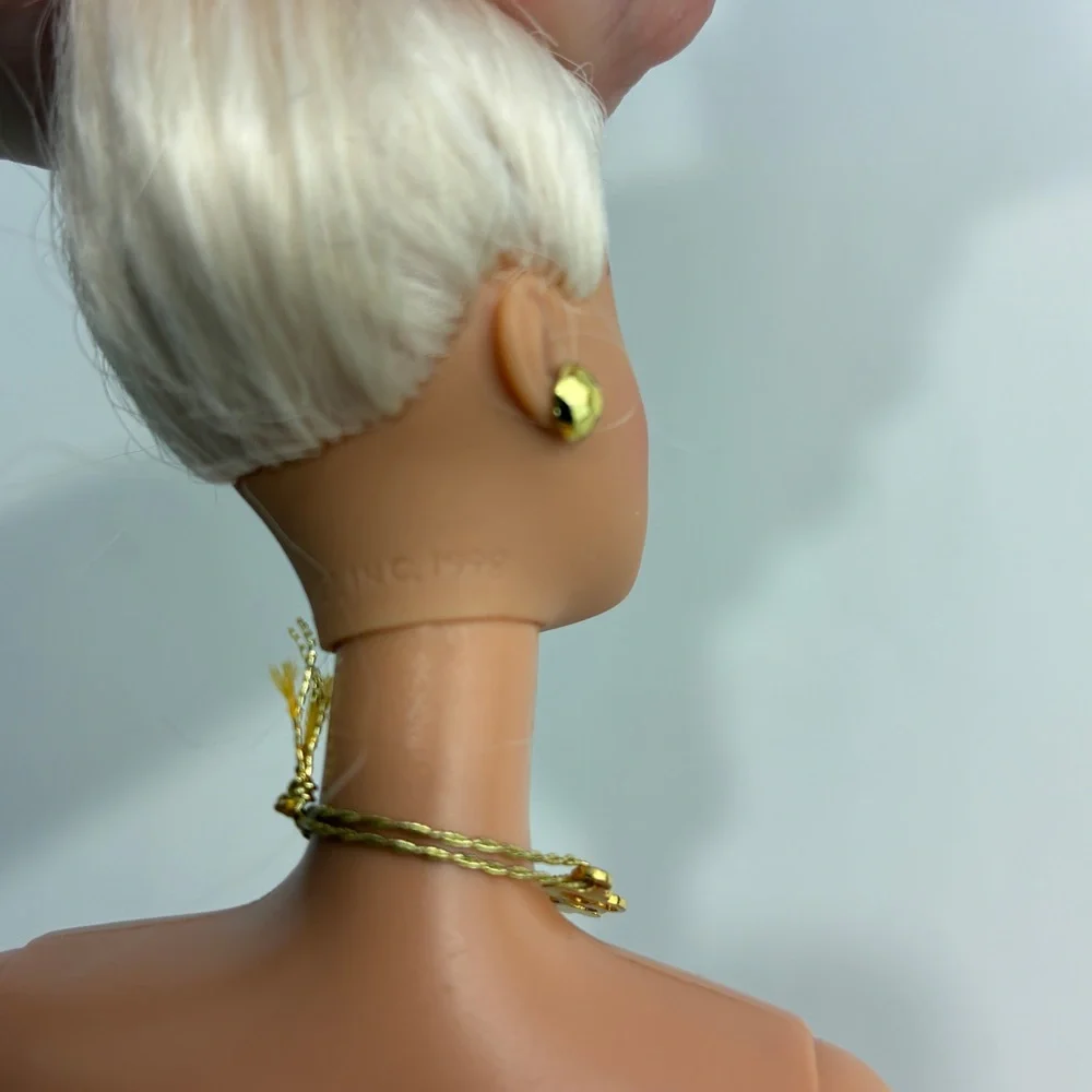 Barbie Doll CEO Face Blonde Hair Gold Accessories - Y2K New Year Holiday Release